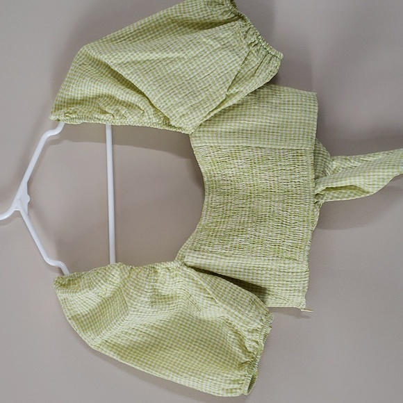 ZARA Gingham crop top - Picture 5 of 12